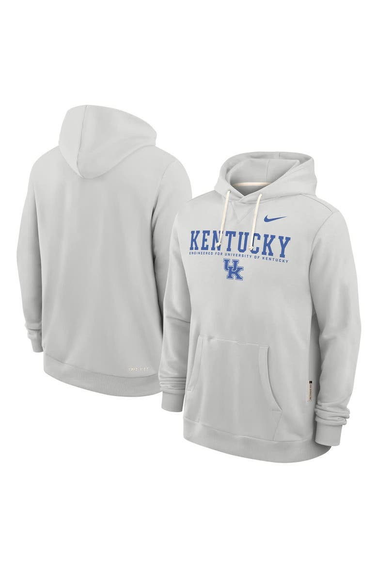 Men's Nike Gray Kentucky Wildcats 2025 Sideline Standard Issue Dri-FIT Hoodie, Alternate, color, Gray