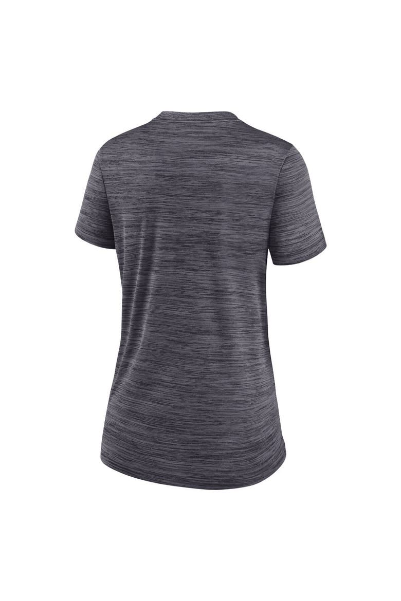 Women's Nike Charcoal Chicago White Sox City Connect Practice Velocity T-Shirt, Alternate, color, Black