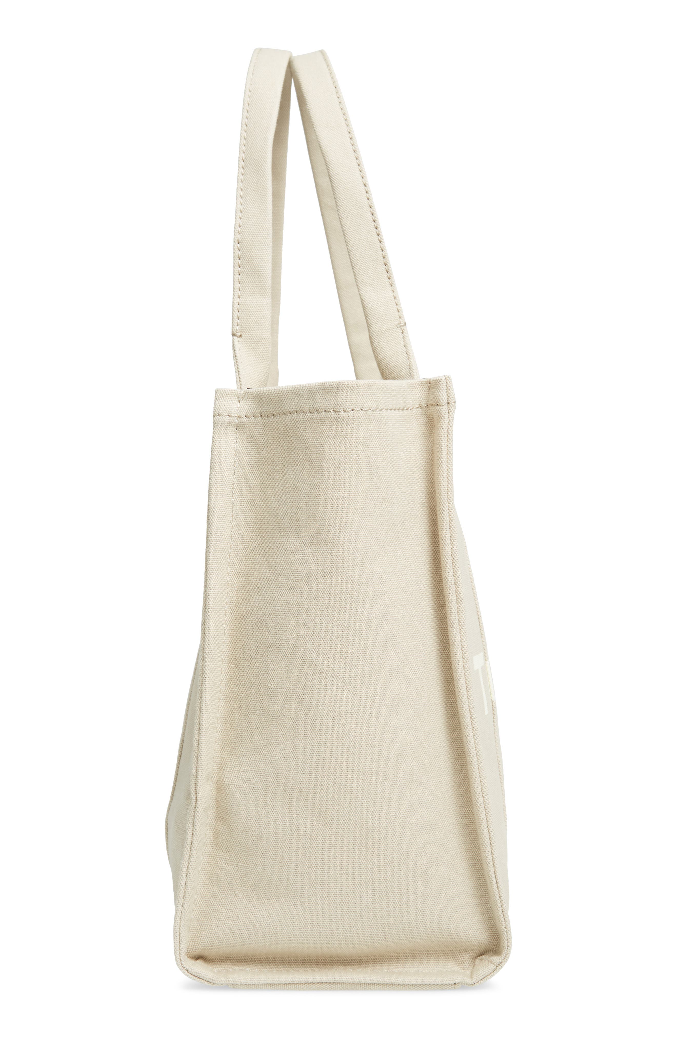 The Canvas Large Tote Bag, Alternate, color, BEIGE