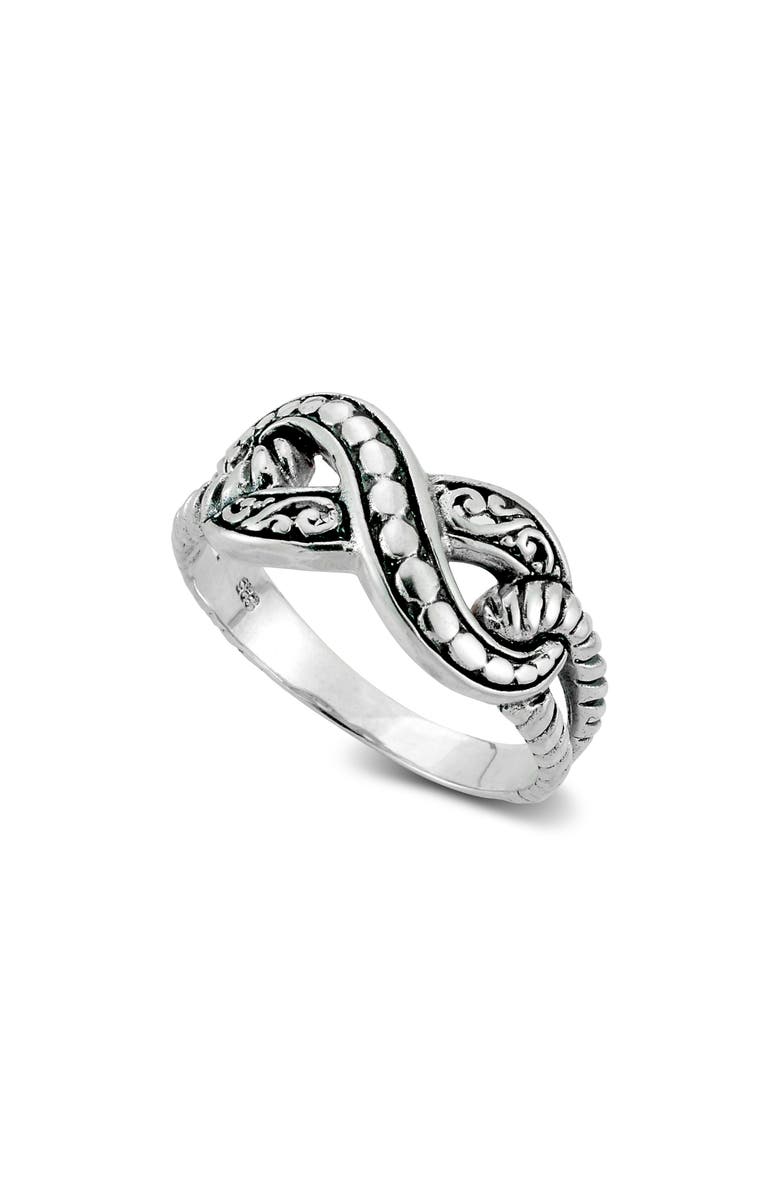 SAMUEL B. Sterling Silver Infinity Ring, Main, color, 