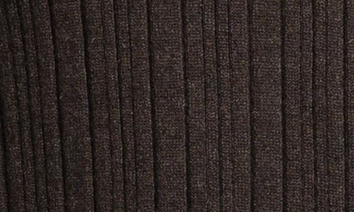 Weekend Los Angeles Marisa Ribbed Polo Sweater In Espresso