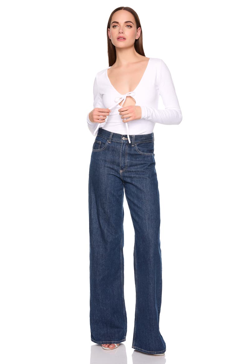 Tie Circle Top, Alternate, color, SUGAR