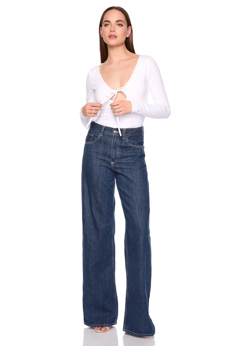 Susana Monaco Tie Circle Top, Alternate, color, Sugar