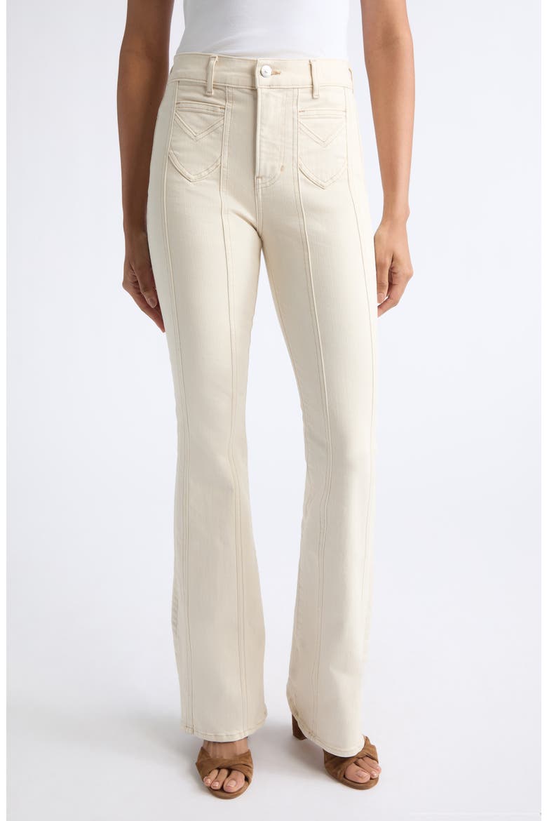 Beverly Skinny Flare Leg Jeans, Main, color, ECRU