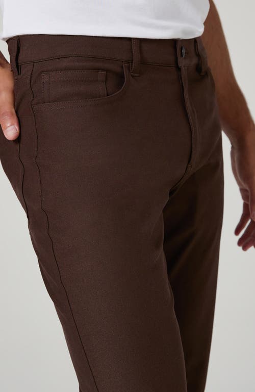 7 Diamonds Baron Straight Leg Stretch Twill 5-pocket Pants In Brown