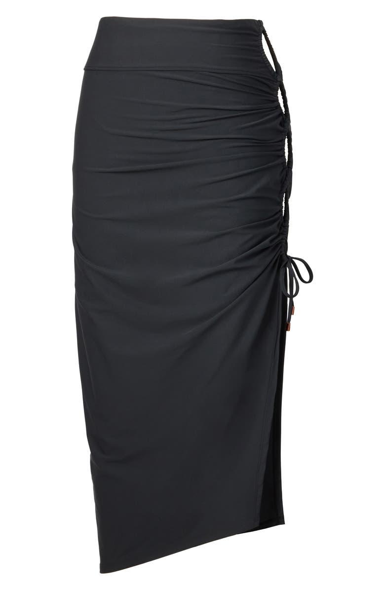 Magicsuit<sup>®</sup> Block Party Ruched Side Tie Convertible Cover-Up Maxi Skirt, Alternate, color, Black