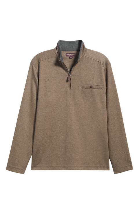 Merritt Piqué Quarter Zip Pullover
