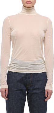 Helmut Lang Two Way Sheer Turtleneck Top
