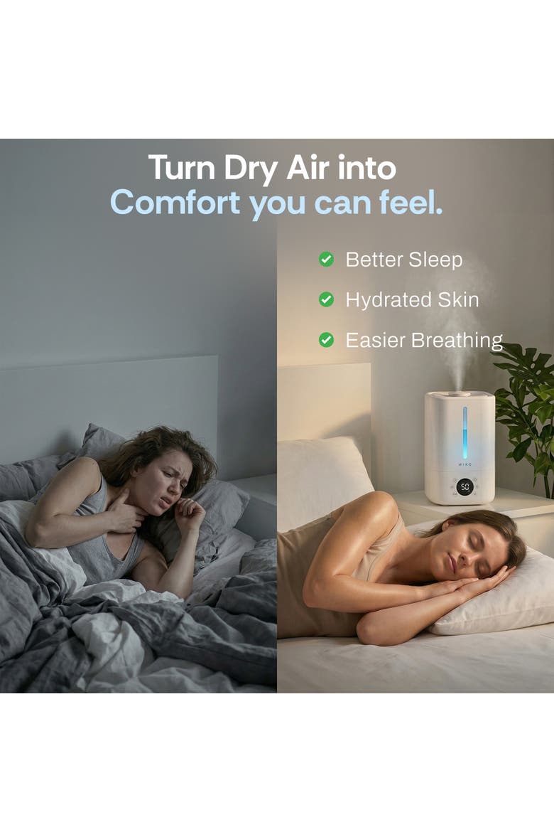 Myst 4.5L Cool Mist Humidifier with Remote Control, Alternate, color, White