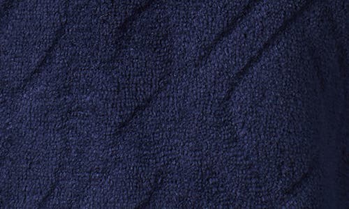 Ralph Lauren Lauren  Fleece Monogram Robe In Blue