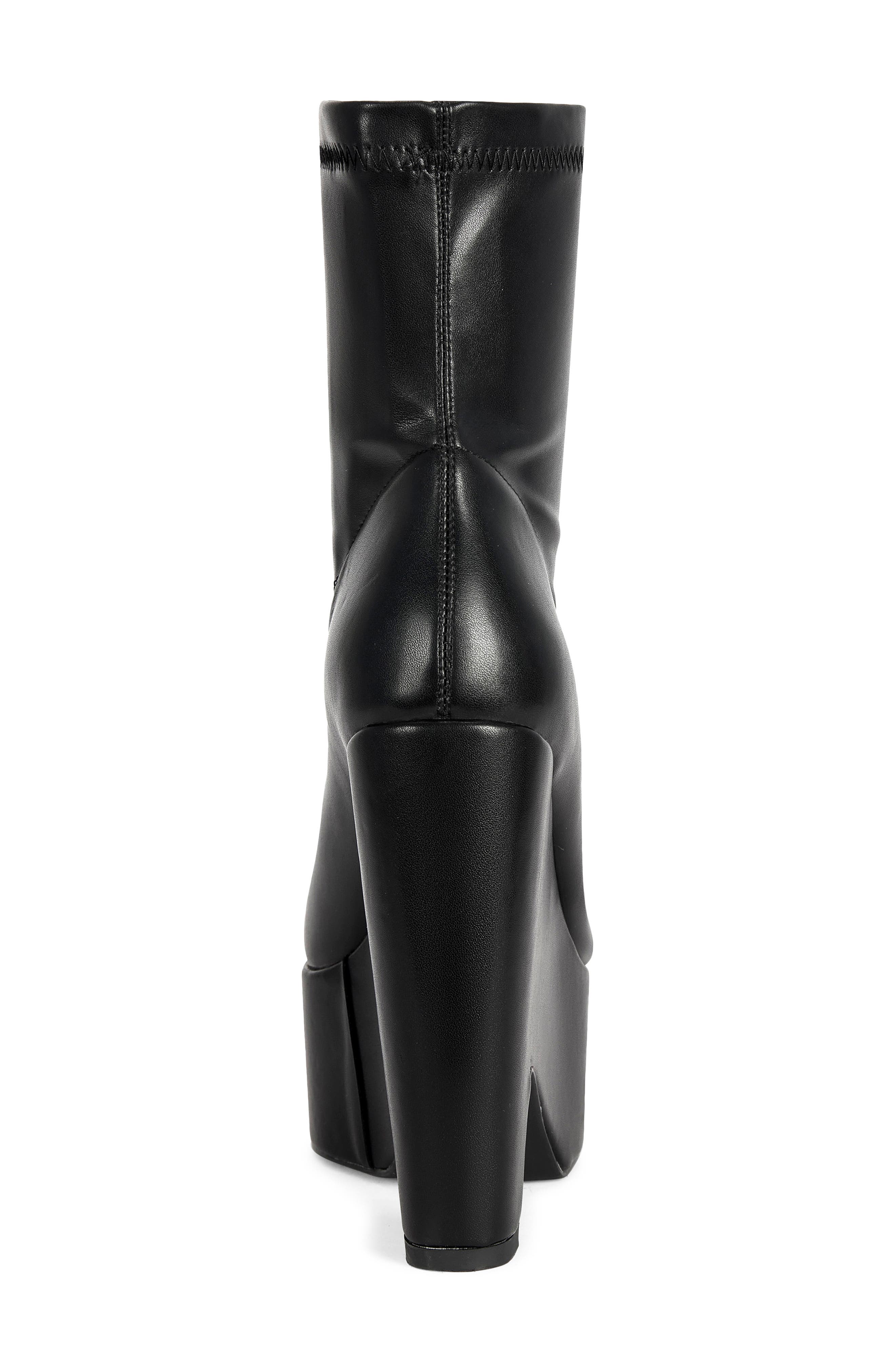 Lirra Platform Wedge Bootie, Alternate, color, BLACK