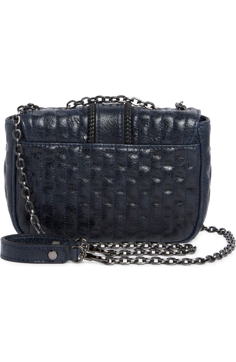 Longchamp Amazone Matelasse Leather Crossbody Bag, Alternate, color, Navy