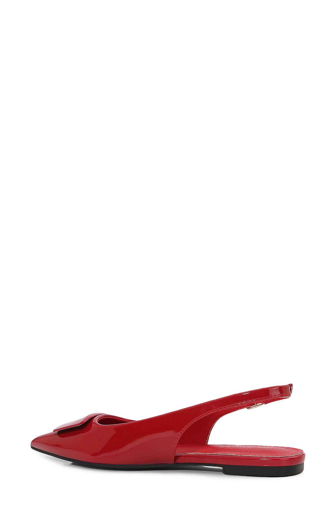 Patent Slingback Strap, Alternate, color, RED