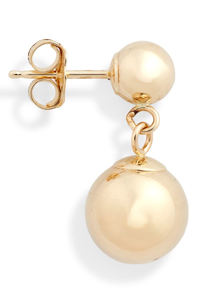 Poppy Finch Double Gold Ball Earrings, Alternate, color,