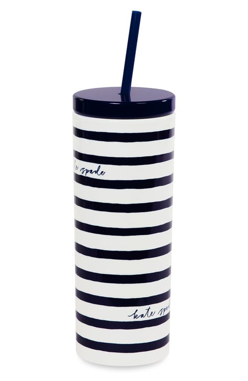 Kate Spade New York Acrylic Straw Tumbler In White