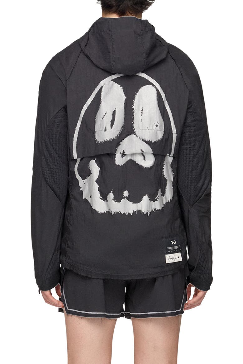 Graphic Running Jacket, Alternate, color, BLACK