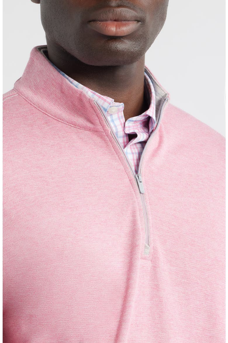 Hanks Heathered Quarter Zip Pullover, Alternate, color, BERRY