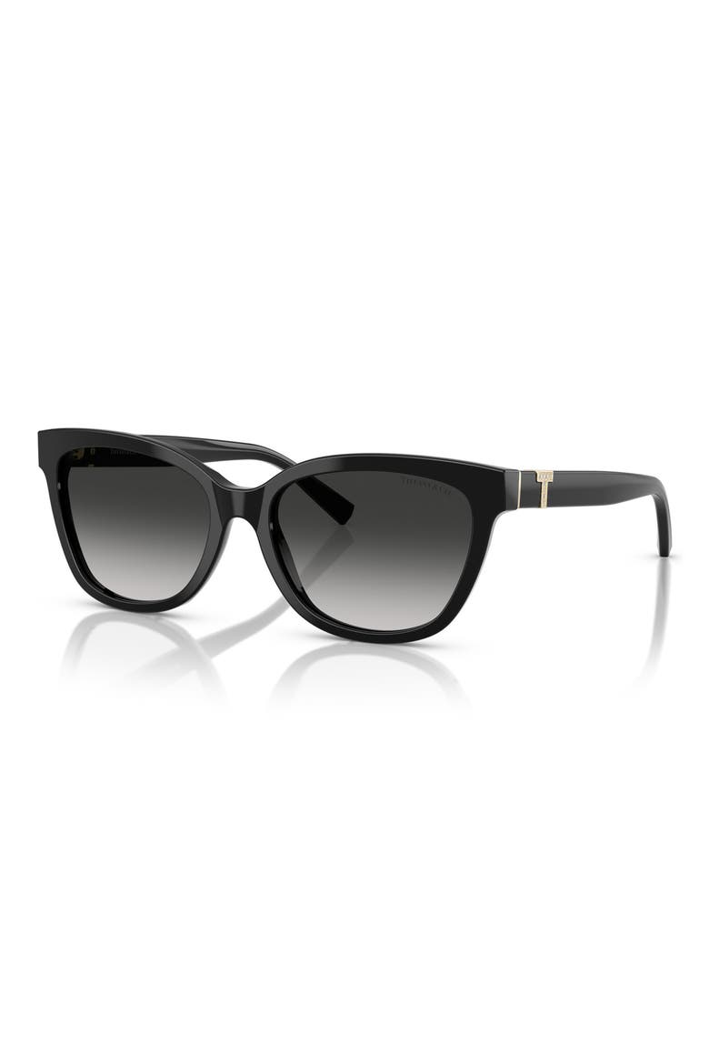 55mm Gradient Cat Eye Sunglasses, Alternate, color, BLACK/ GREY GRADIENT