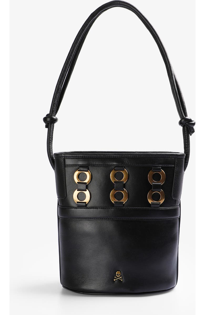 Scalpers Cube Sandal Bag, Main, color, Black