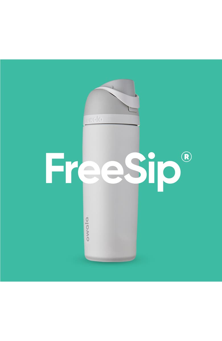 Owala 24oz. FreeSip Stainless Steel Water Bottle, Alternate, color, Shy Marshmallow
