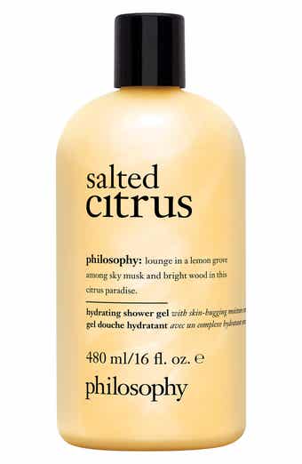 philosophy salted citrus shampoo, shower gel & bubble bath