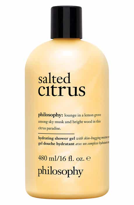 philosophy salted citrus shampoo, shower gel & bubble bath