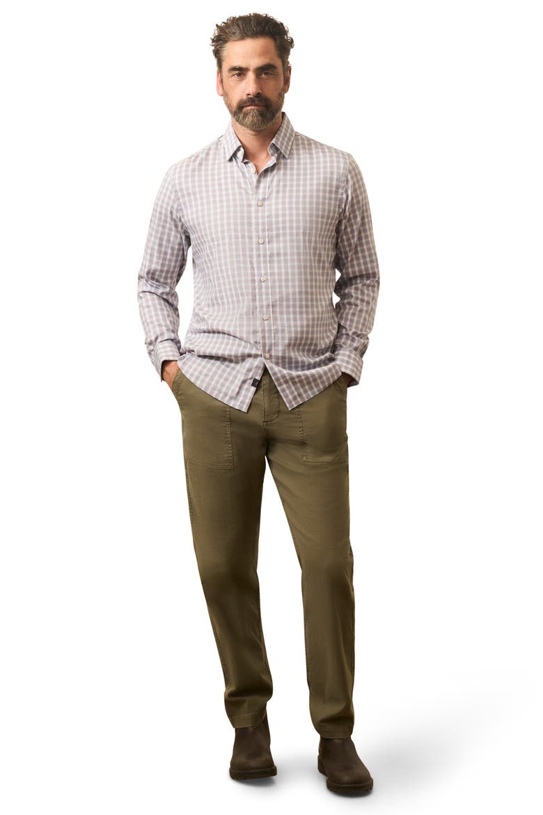 The Movement Button-Up Shirt, Alternate, color, ATOLL RED PLAID