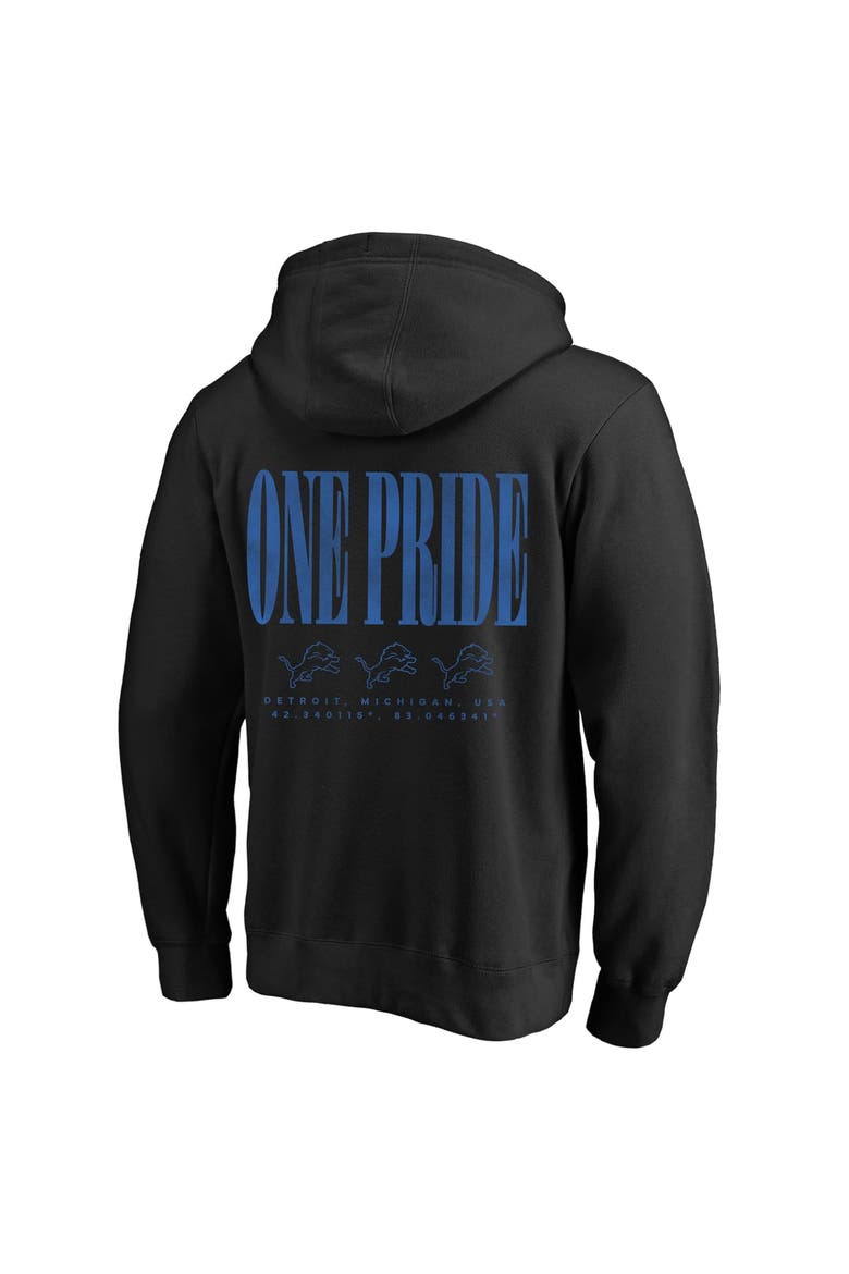 Men's Fanatics Black Detroit Lions Big & Tall Relaxed Intense Rivalry Hoodie, Alternate, color, Black