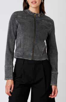 Nia Julia Denim Moto Jacket
