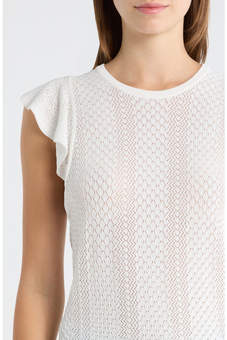 Margo Cap Sleeve T-Shirt, Alternate, color, WHITE