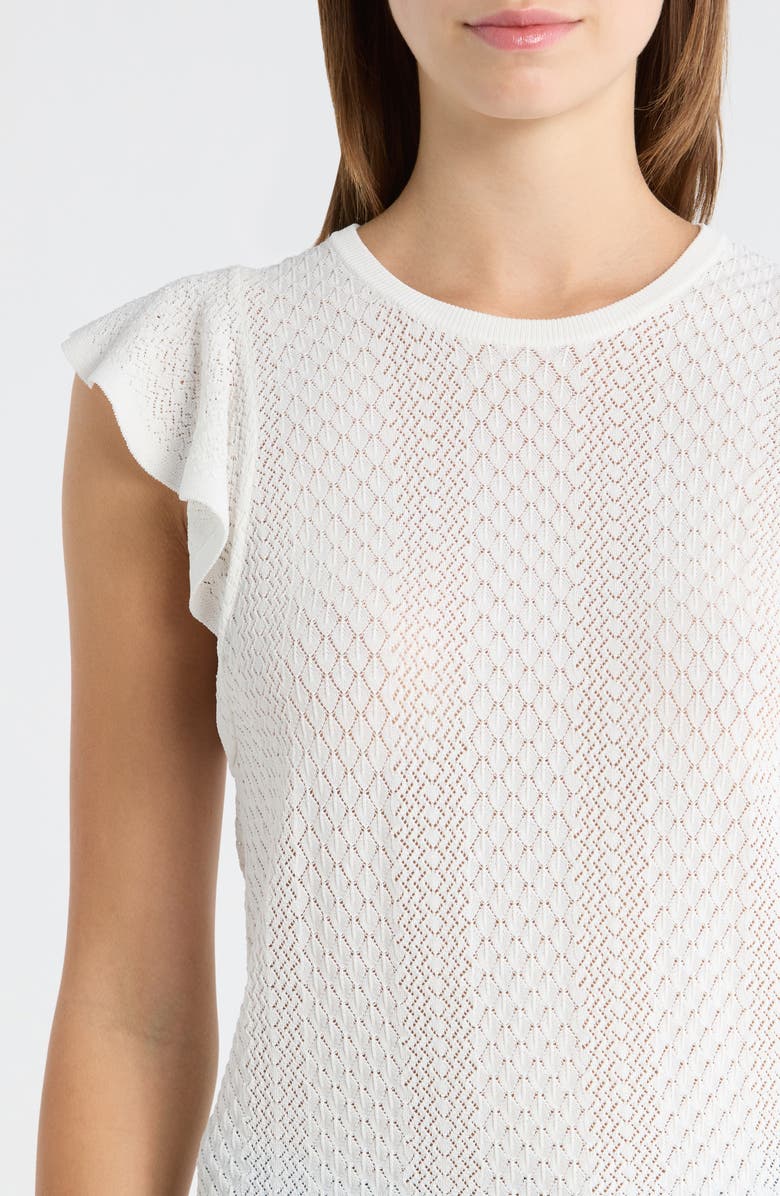 PAIGE Margo Cap Sleeve T-Shirt, Alternate, color, White