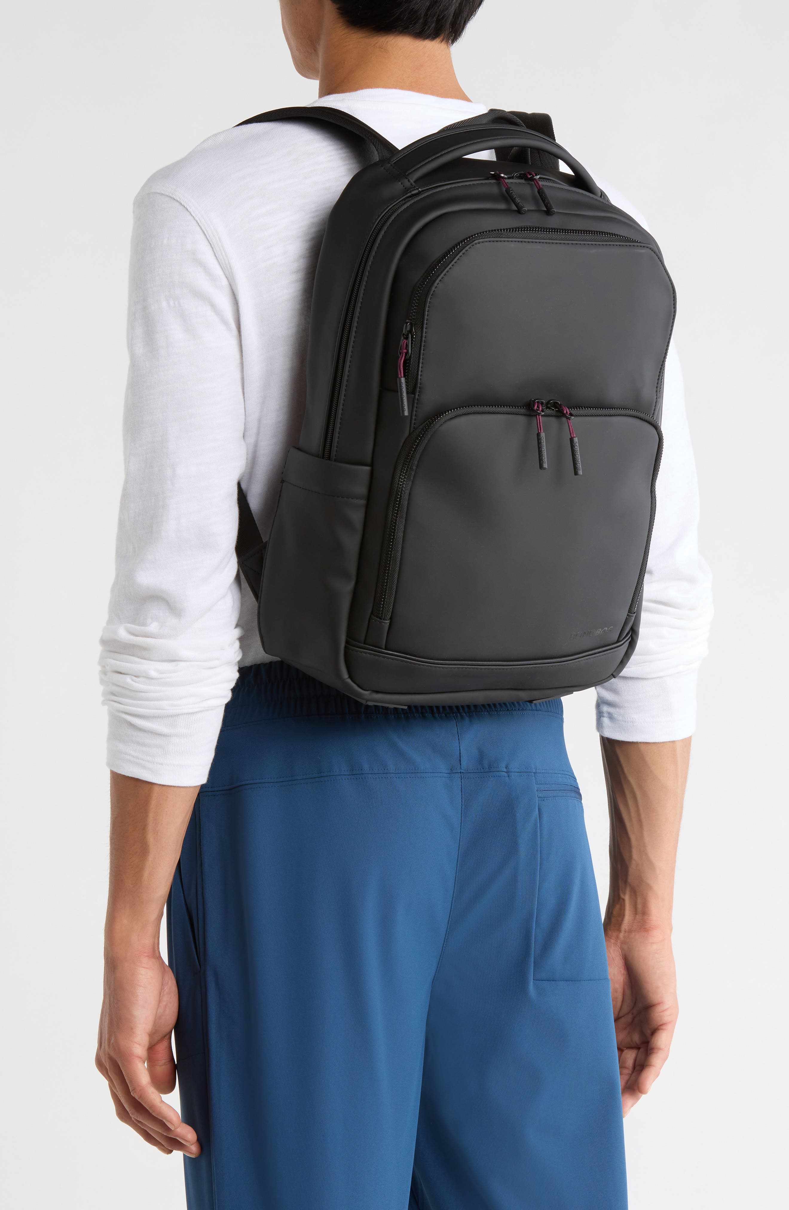 Bonobos Rubberized Backpack, Alternate, color, Black