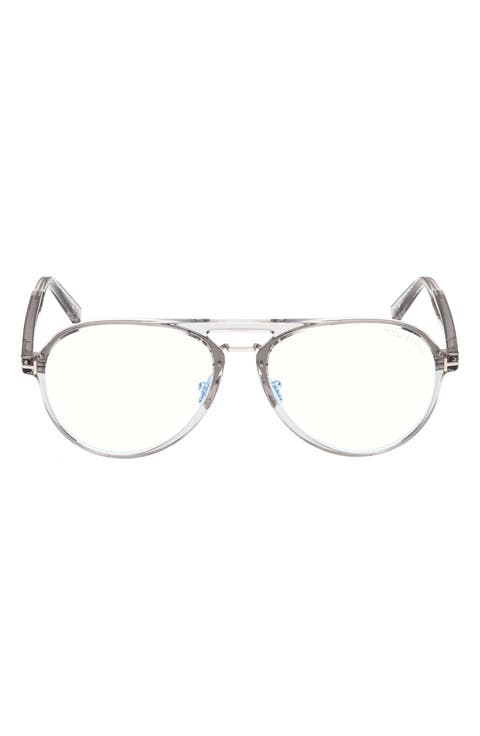 57mm Pilot Blue Light Blocking Optical Glasses