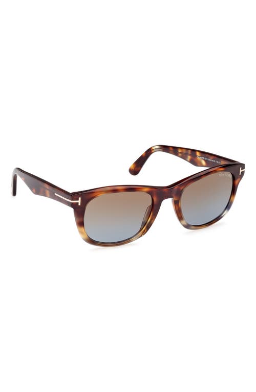 Tom Ford Kendel 54mm Square Sunglasses In Vintage Havana To Light Havana