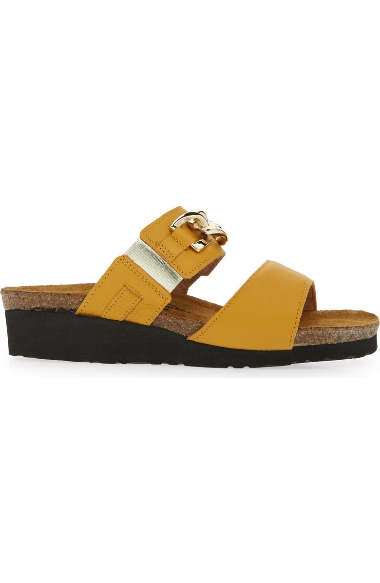 Naot Victoria Wedge Slide Sandal, Alternate, color, Marigold Leather