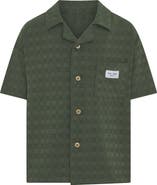 TINY TRIBE Kids' Textured Camp Shirt