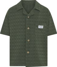 TINY TRIBE Kids' Textured Camp Shirt