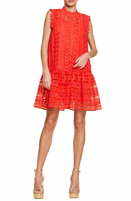 CIEBON Cara Butterfly Lace Shift Dress