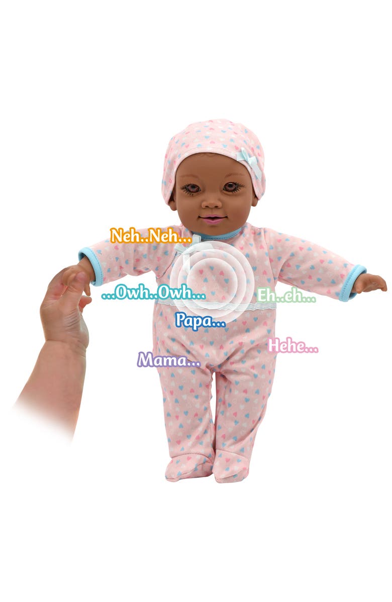 Little Darlings 12" Crib Time Fun Aa Talking Baby Doll 2+, Alternate, color, Multicolored