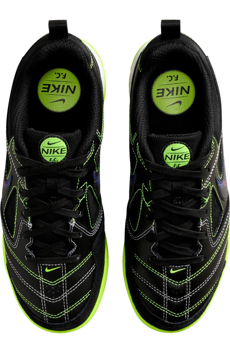 Nike Kids' Gato SE Soccer Sneaker, Alternate, color, Black/ Volt/ White/ Black