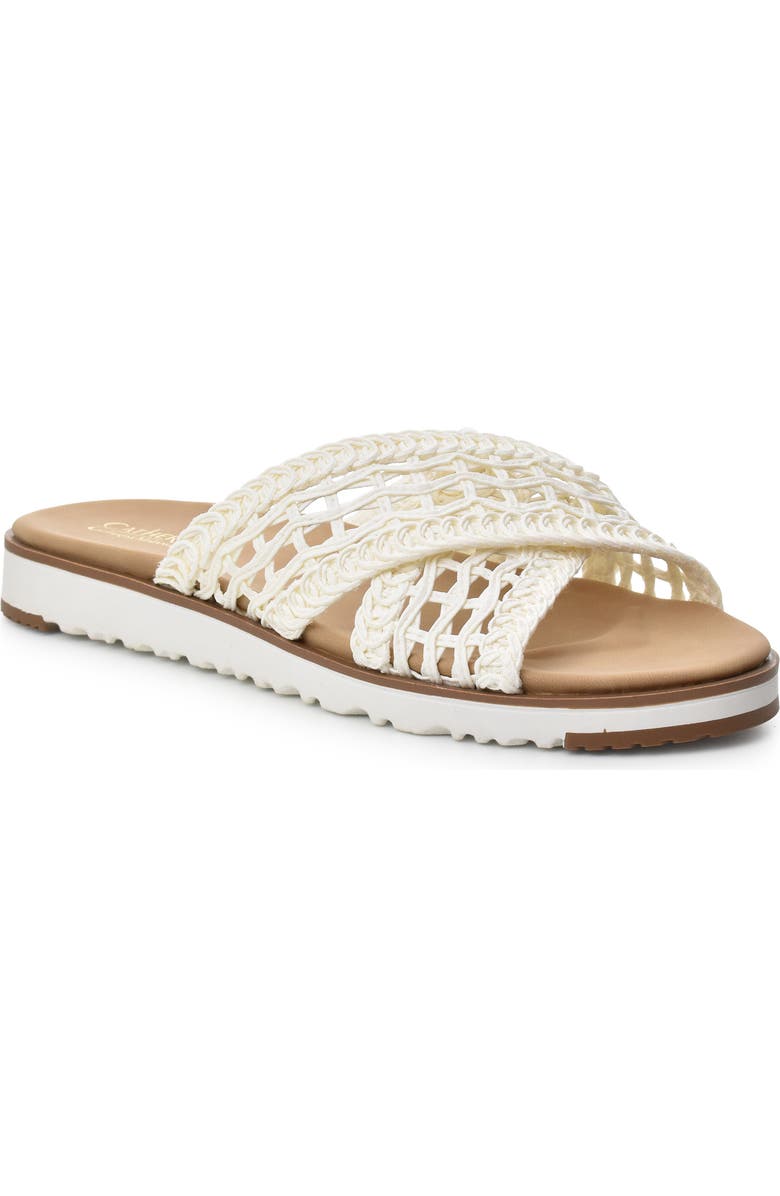 Catherine Catherine Malandrino Nettie Woven Slide Sandal, Main, color,