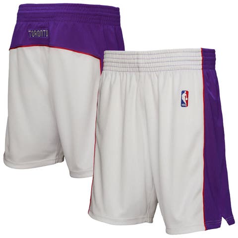 Men's Mitchell & Ness  White Toronto Raptors Authentic Shorts