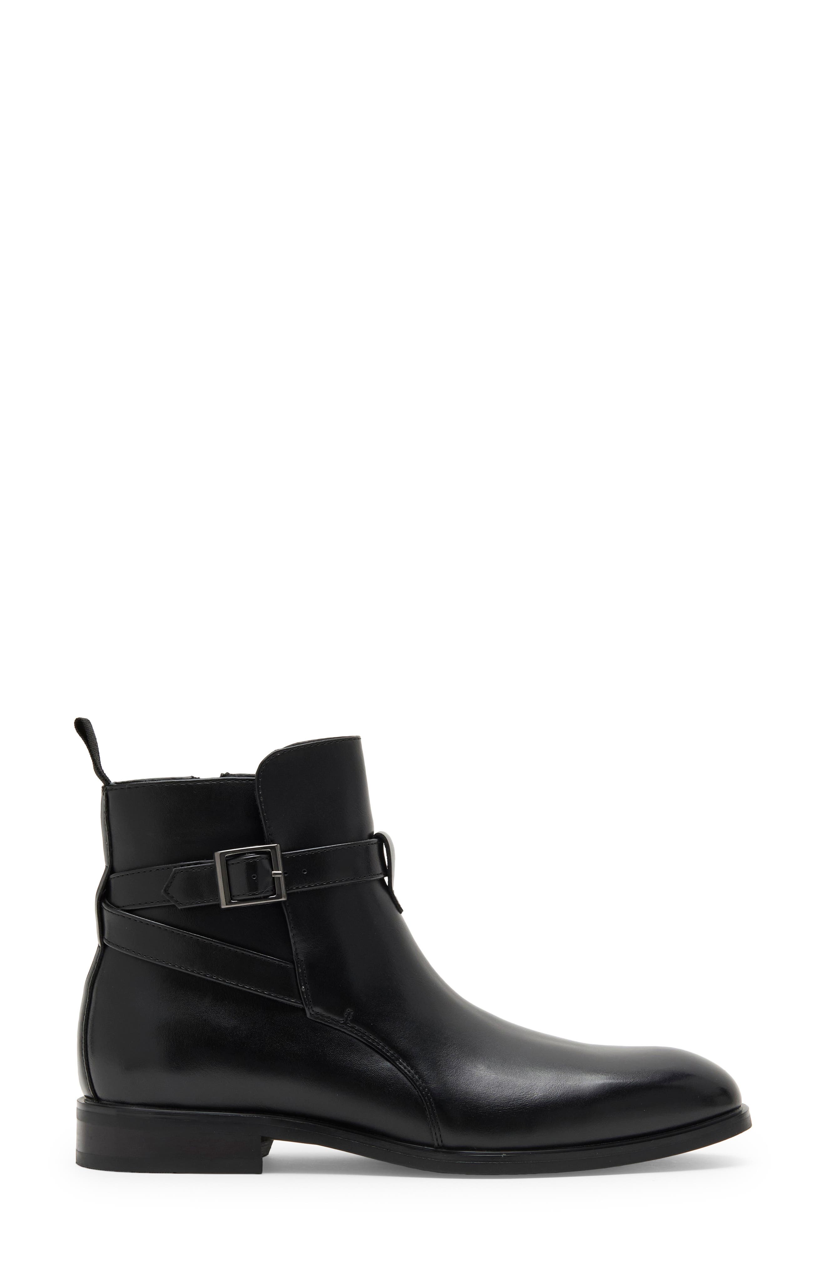 Rowan Jodhpur Faux Leather Boot, Alternate, color, BLACK