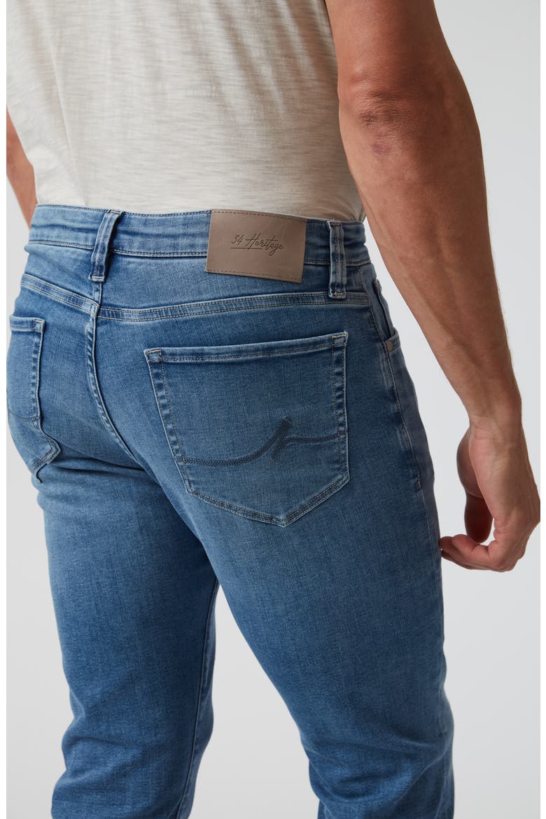 Courage Slim Straight Leg Jeans, Alternate, color, MID BRUSHED ORGANIC ULTRA