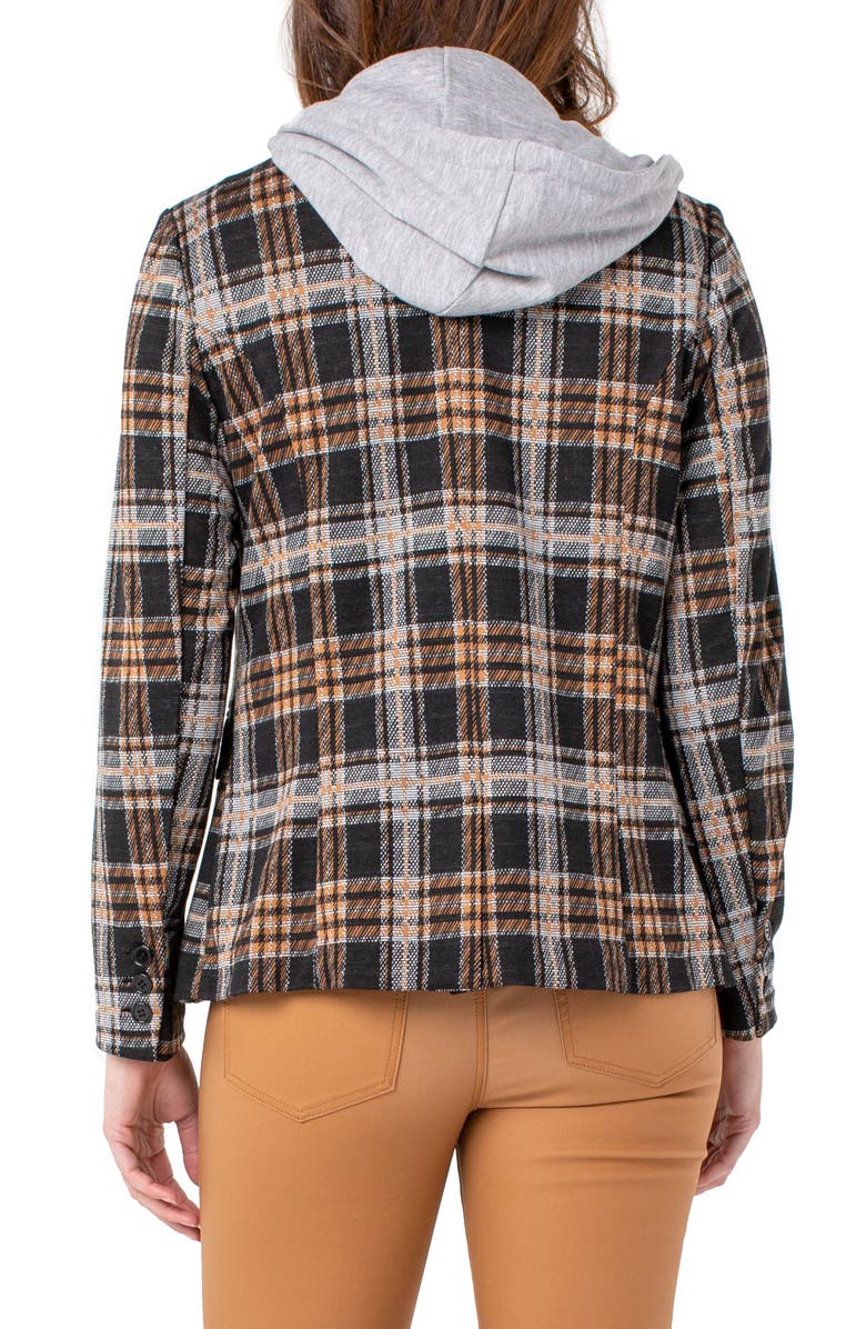 Liverpool Los Angeles Boyfriend Blazer with Removable Hood, Alternate, color, 