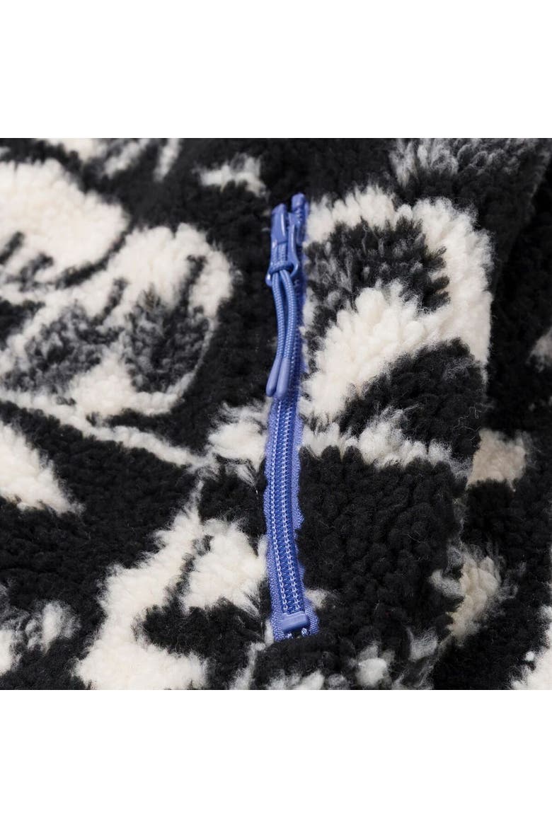 Park Shadows Full-Zip High Pile Fleece Jacket, Alternate, color, Black And White