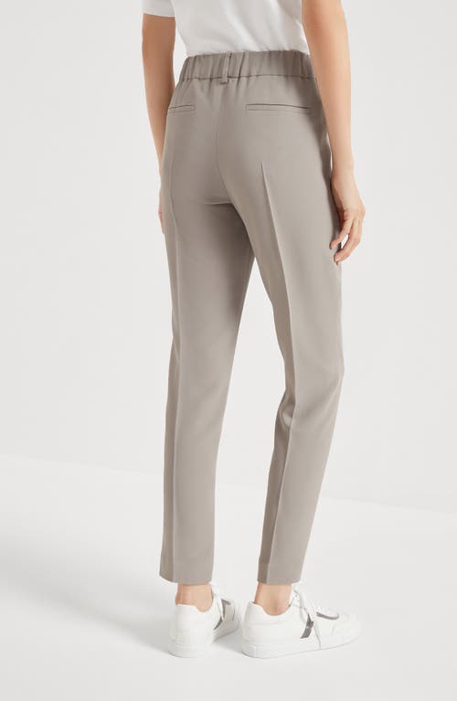 Brunello Cucinelli Tailored Jogger Trousers In Taupe