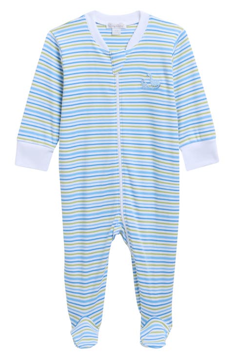 Embroidered Pima Cotton Footie (Baby)