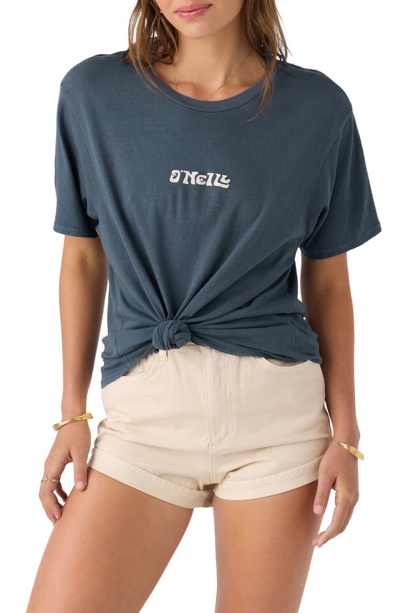 O'Neill Island Palms Logo Cotton Graphic T-Shirt, Main, color, 