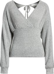 Loveappella Empire Tie Back Rib Top